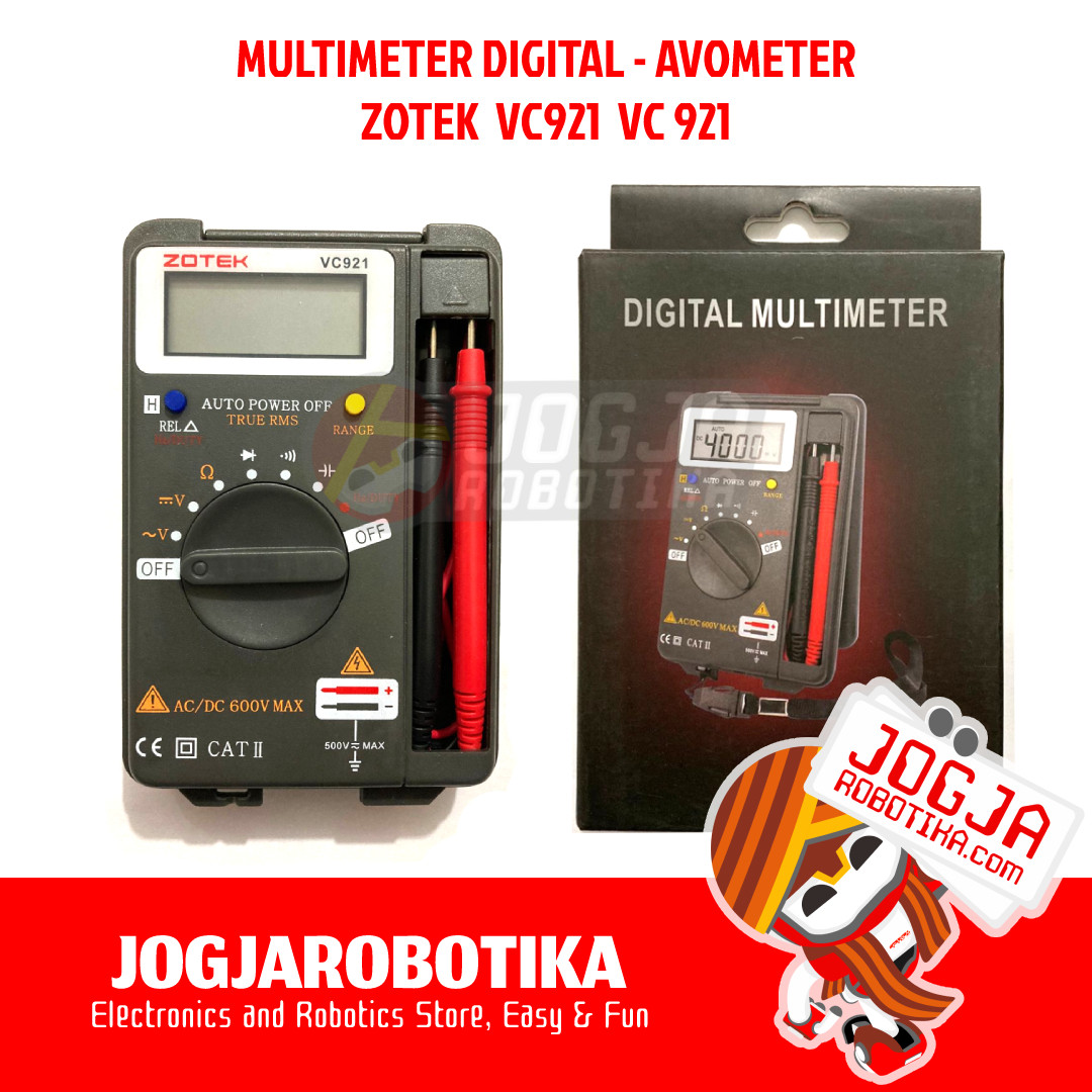 MULTIMETER DIGITAL AVOMETER ZOTEK VC921 VC 921 POCKET SIZE
