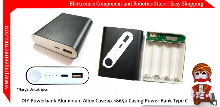 Diy Powerbank Aluminium Alloy Case X Casing Power Bank Type C