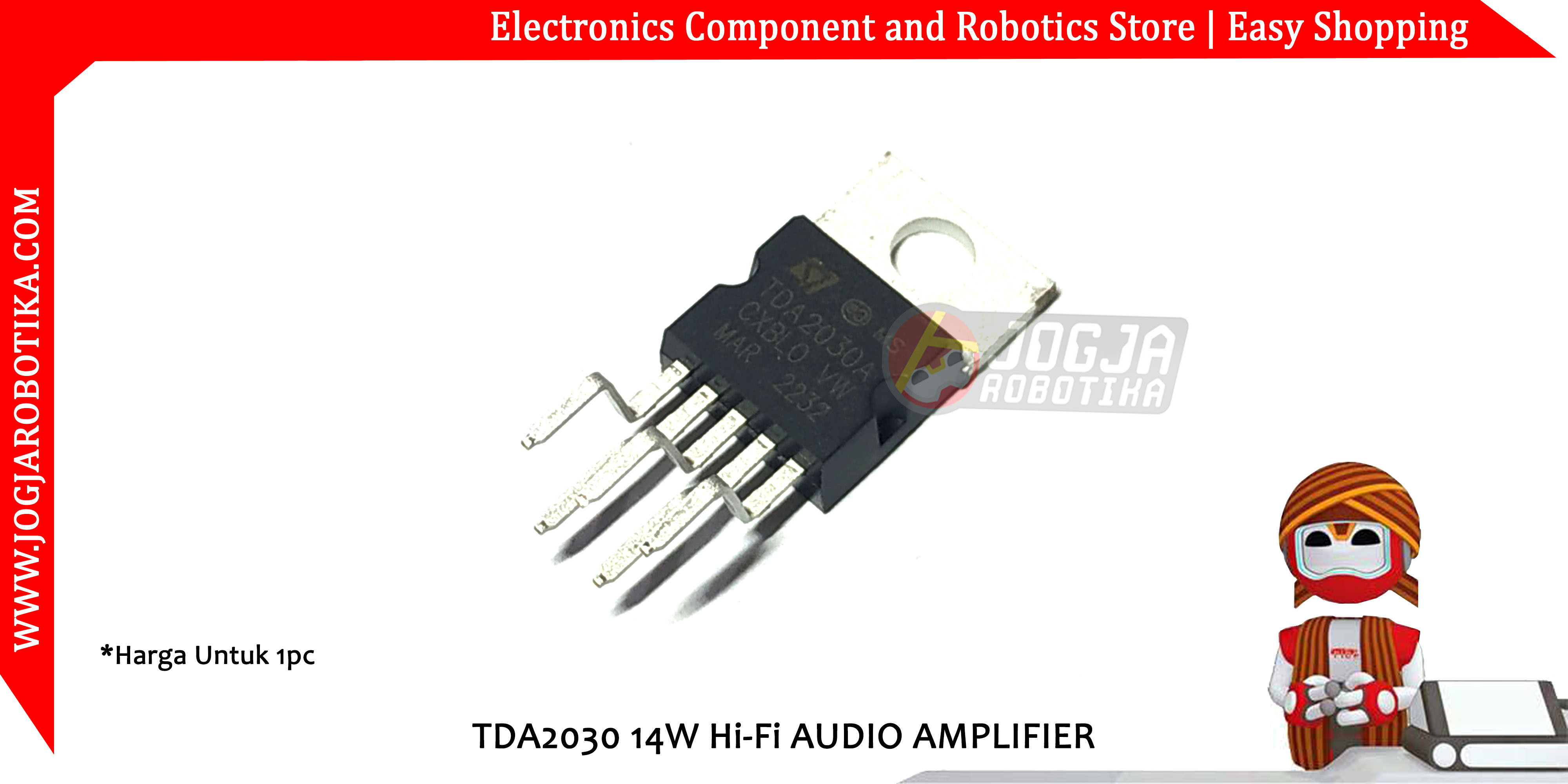 Jual TDA2030 14W Hi-Fi AUDIO AMPLIFIER