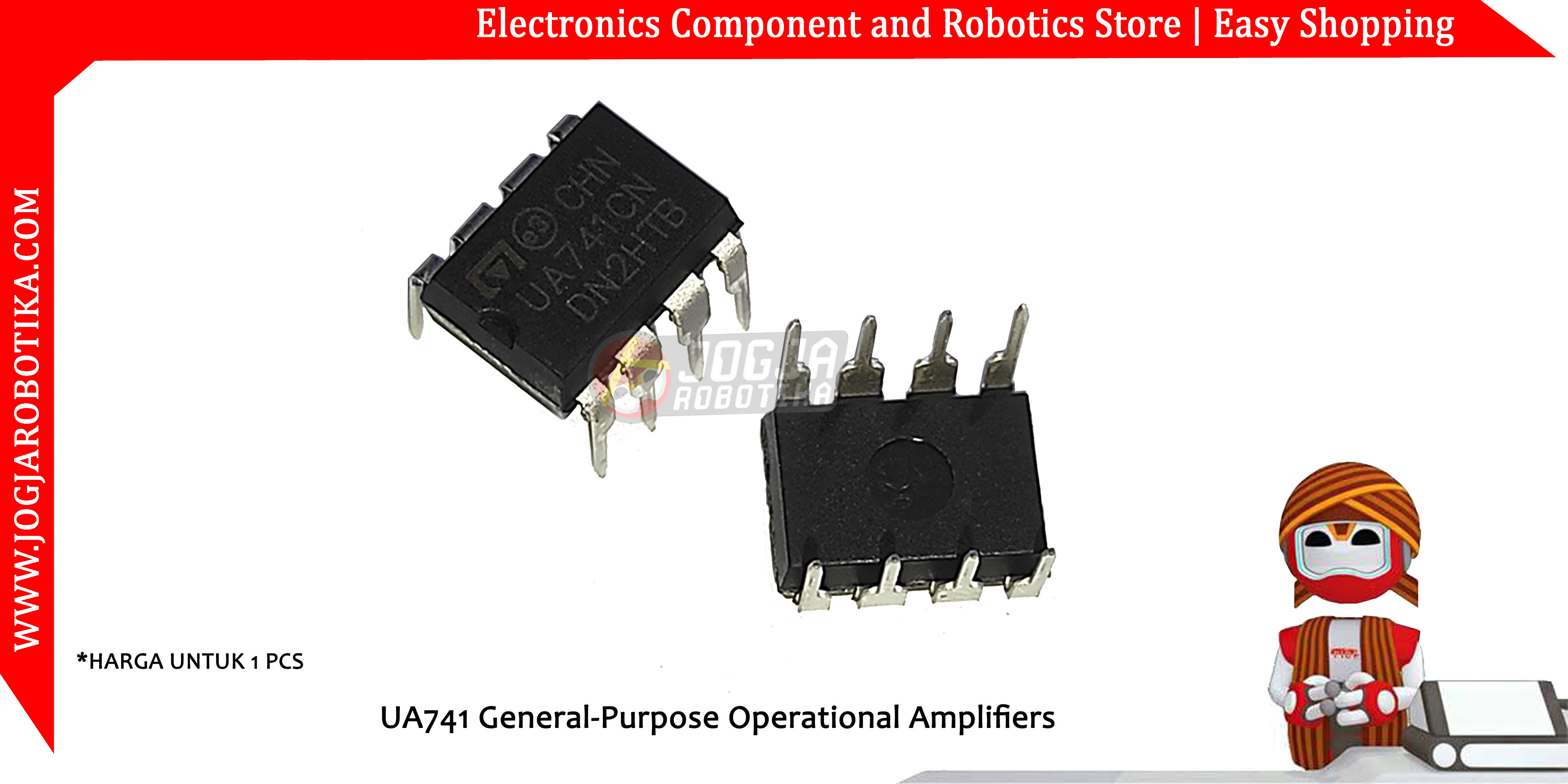 Jual UA741 General-Purpose Operational Amplifiers