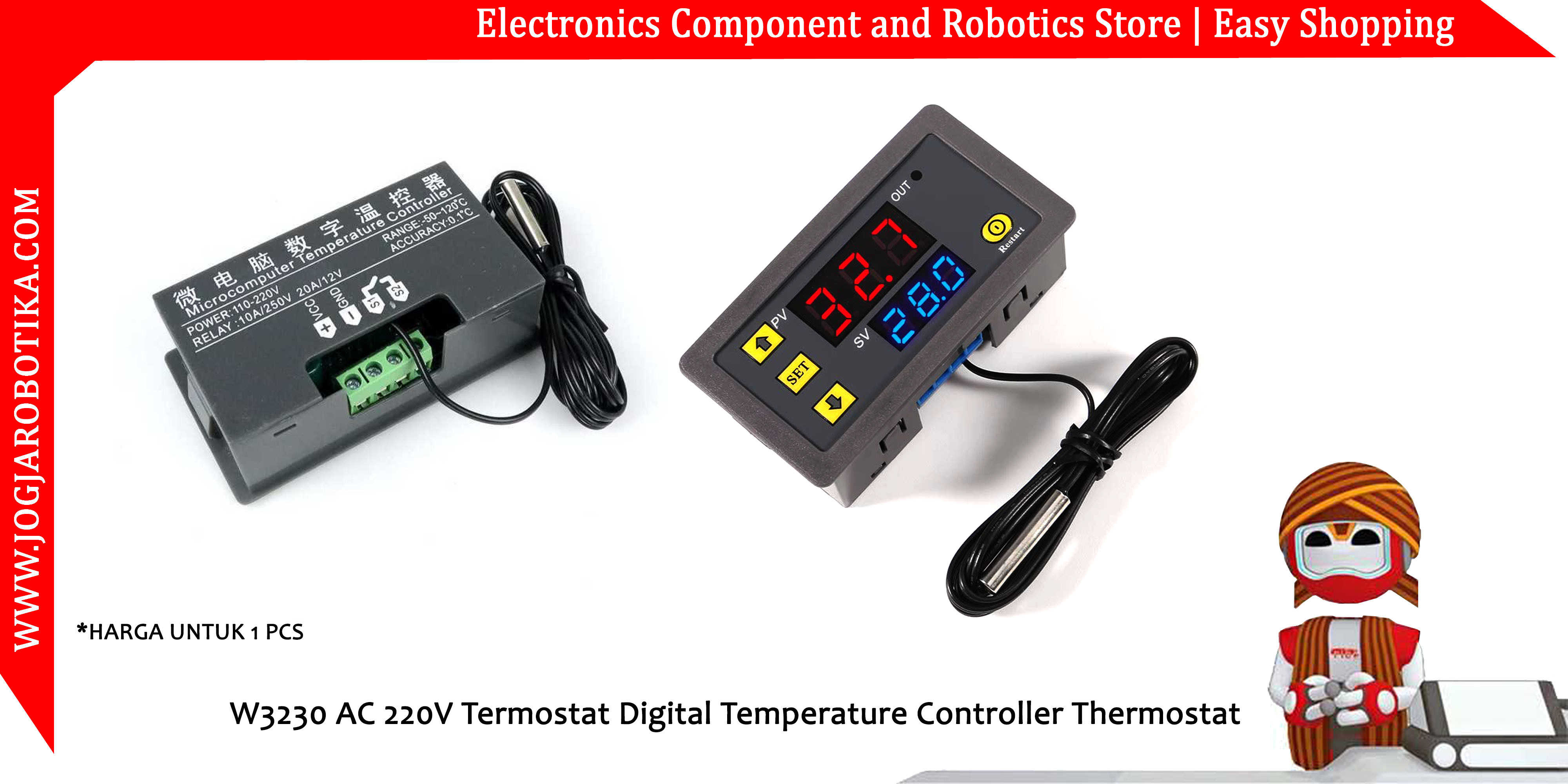 W3230 AC 220V Termostat Digital Temperature Controller Thermostat