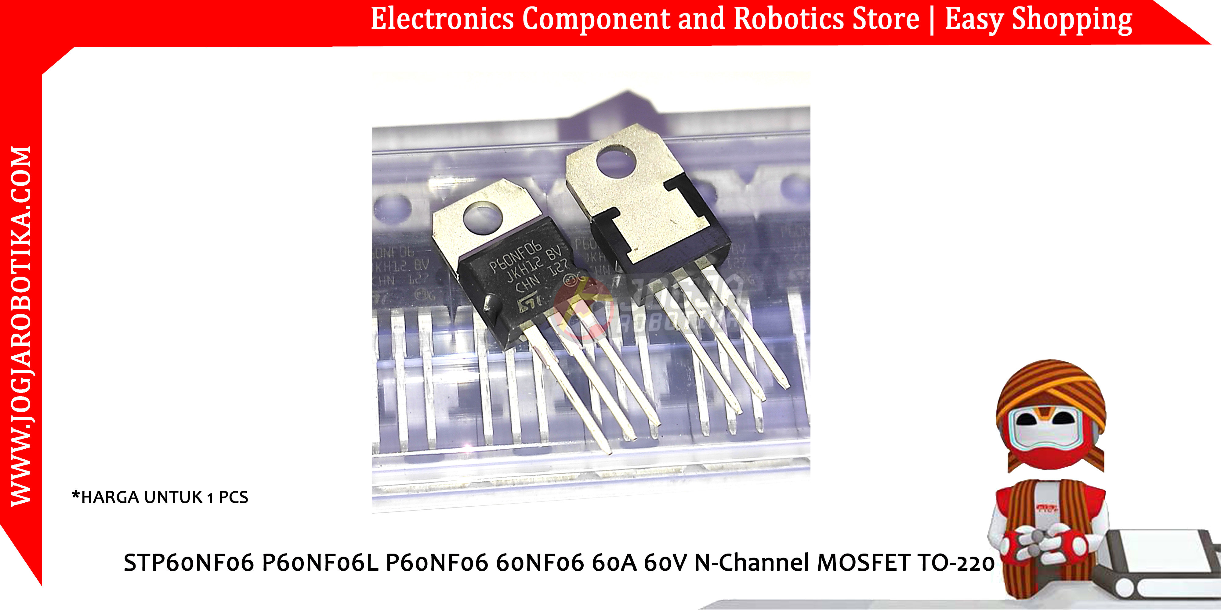 STP60NF06 P60NF06L P60NF06 60NF06 60A 60V N-Channel MOSFET TO-220