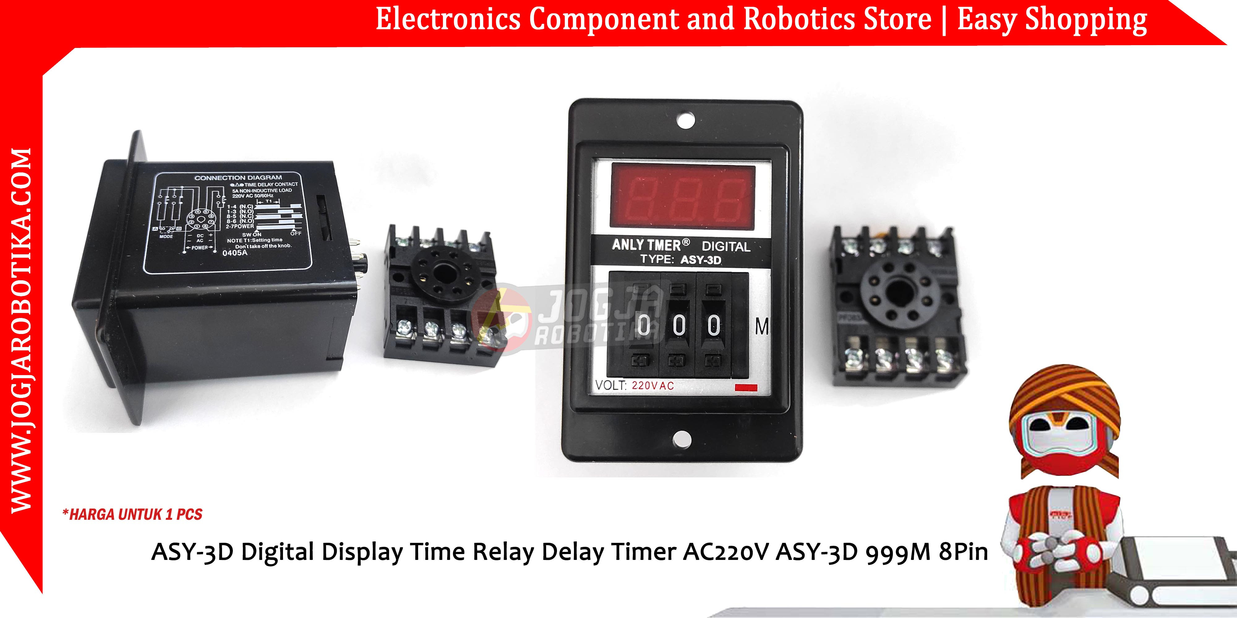Relè Delay Ah5n Relè Temporizzatore AH5N CCCAZ1 220V - Multi-Stage Time-Liming Delay Relay, Certificato CE Rele Passo Passo 230v