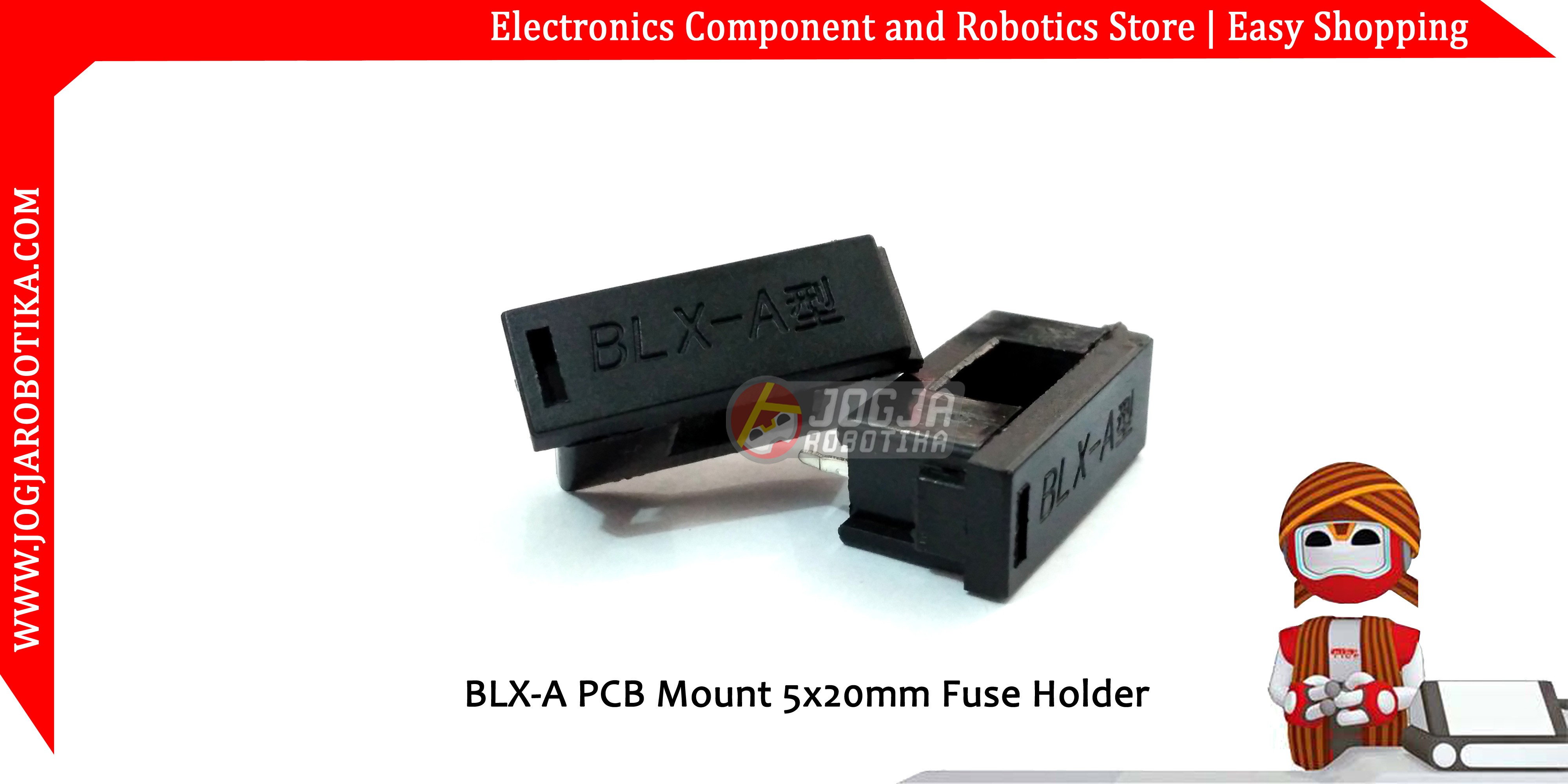 Jual BLX A PCB Mount 5x20mm Fuse Holder