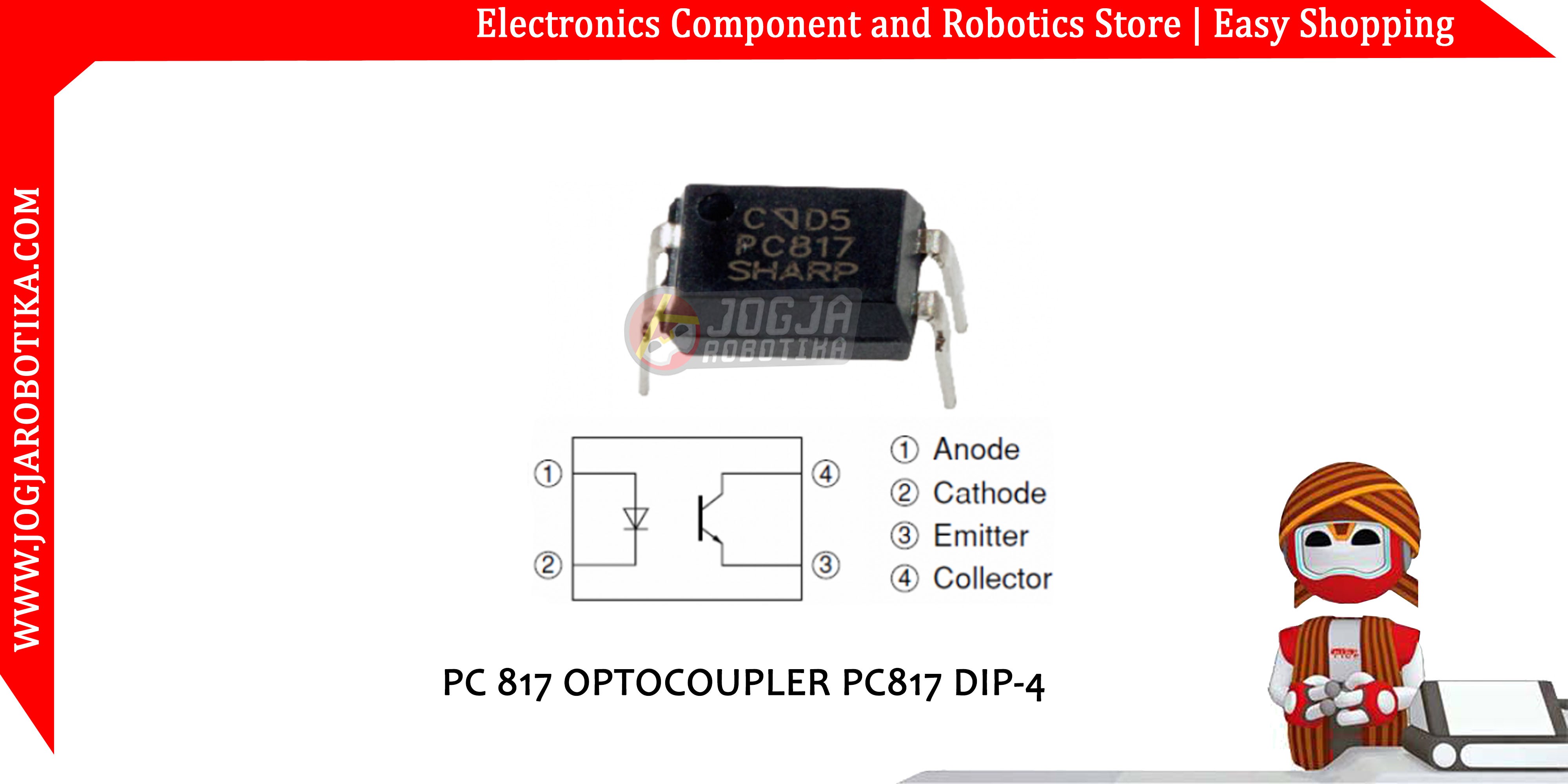 Jual PC 817 OPTOCOUPLER PC817 DIP-4
