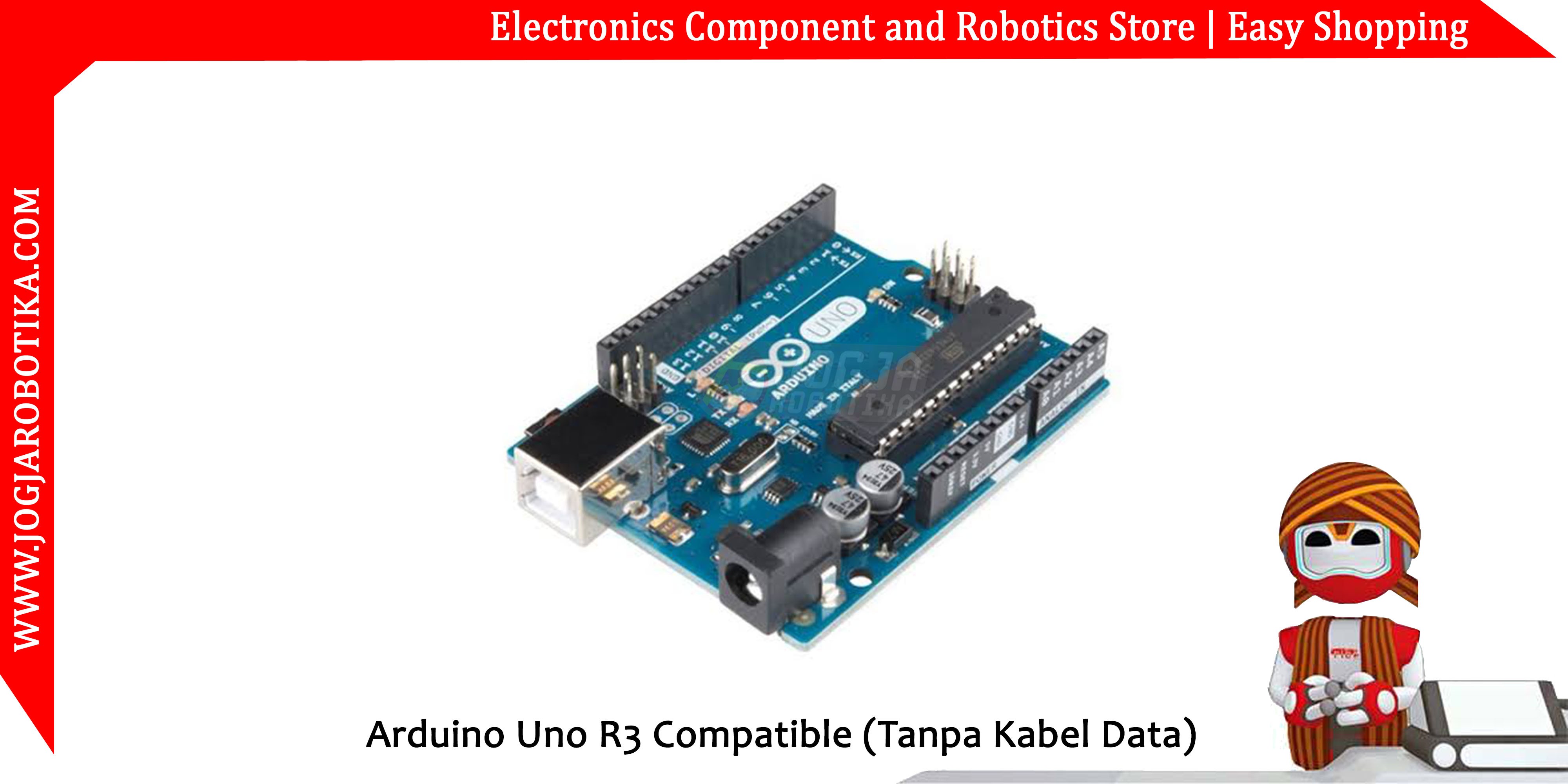 Jual Arduino Uno R3 Compatible (Tanpa Kabel Data)