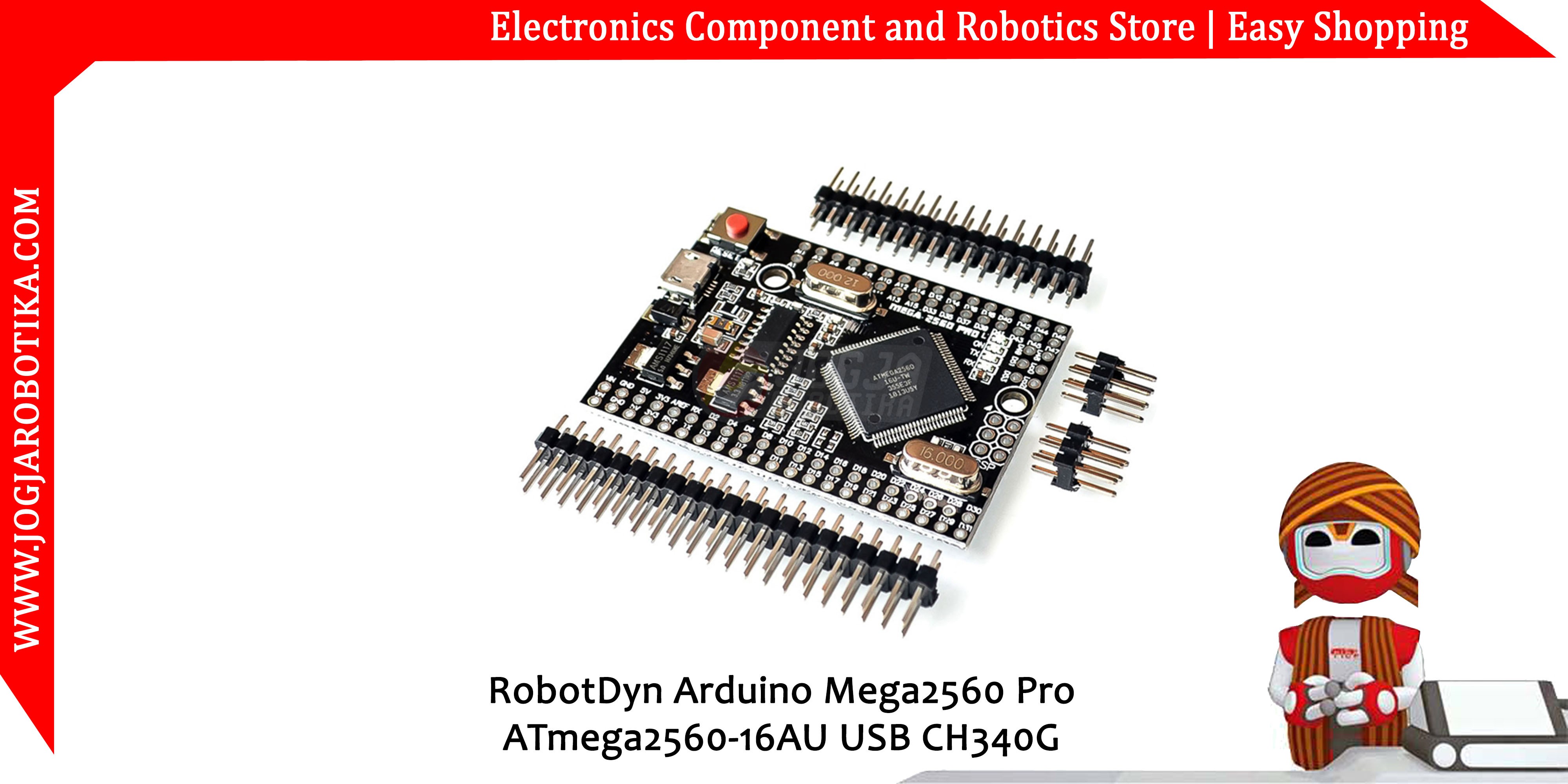 RobotDyn Arduino Mega2560 Pro ATmega2560-16AU USB CH340G - Toko