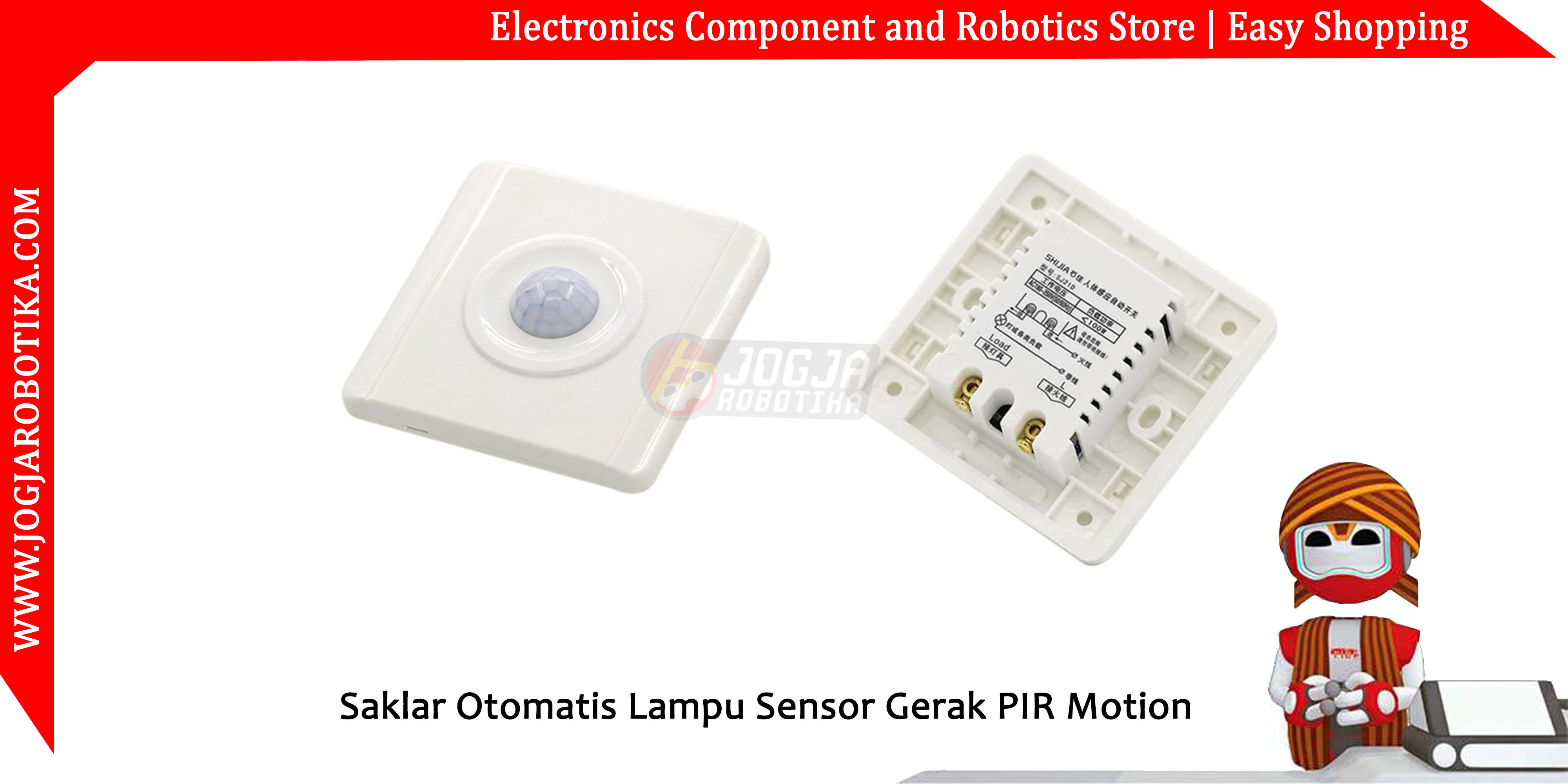 Jual Saklar Otomatis Lampu Sensor Gerak Pir Motion