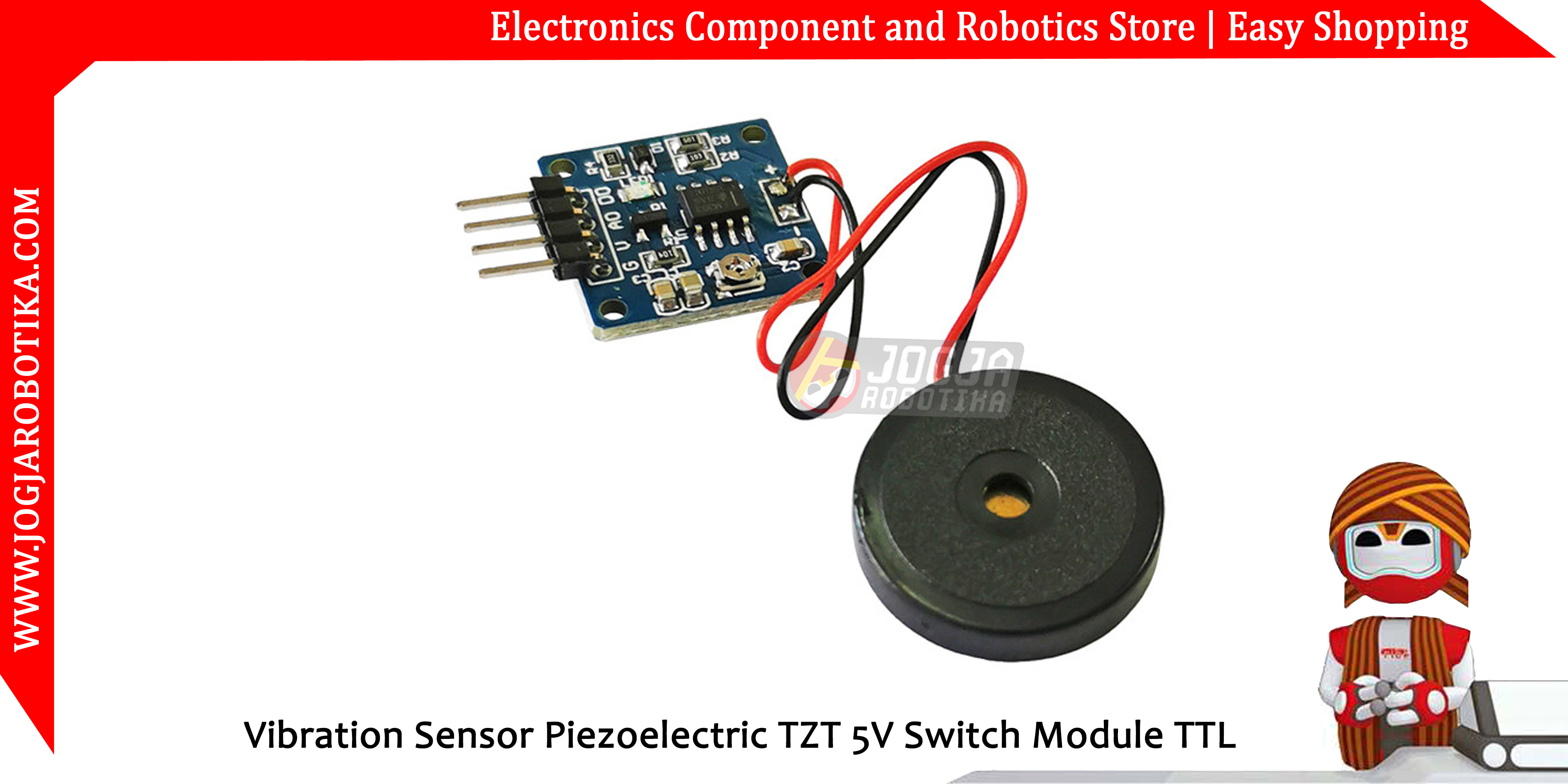 Vibration Sensor Piezoelectric TZT 5V Switch Module TTL Circuit Diagram