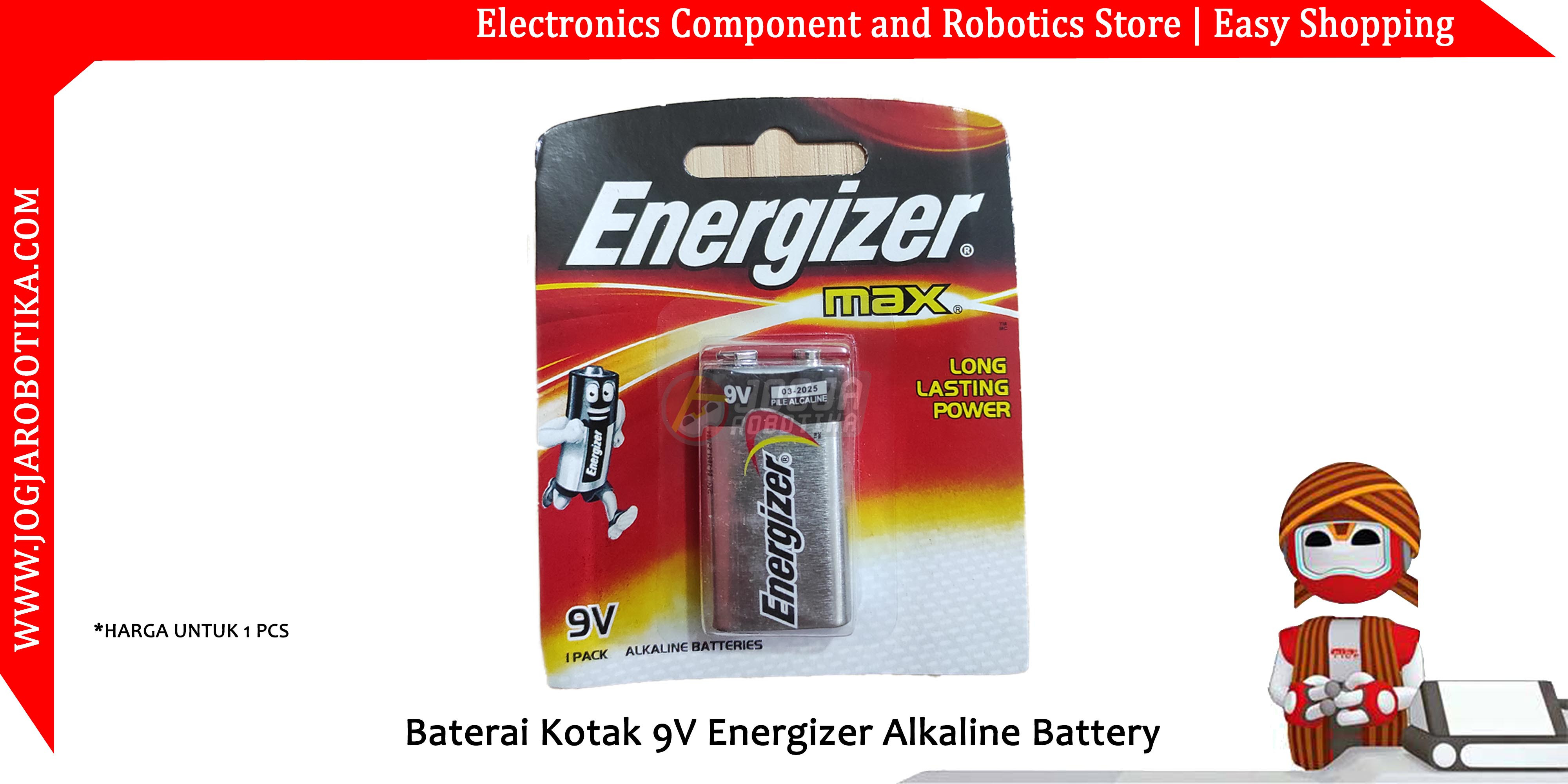 Baterai Kotak V Energizer Alkaline Battery