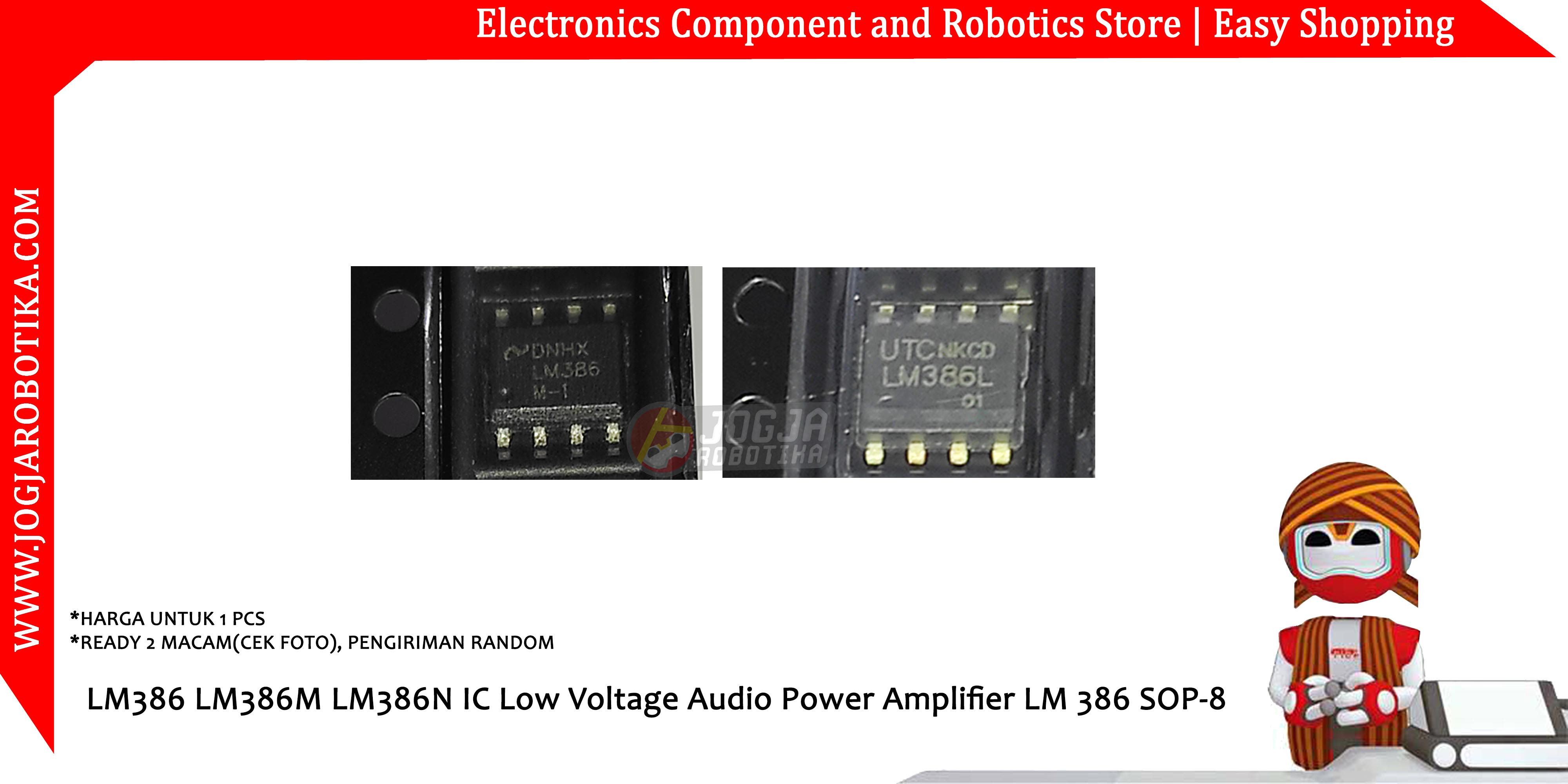 LM386 LM386M LM386N IC Low Voltage Audio Power Amplifier LM 386 SOP-8