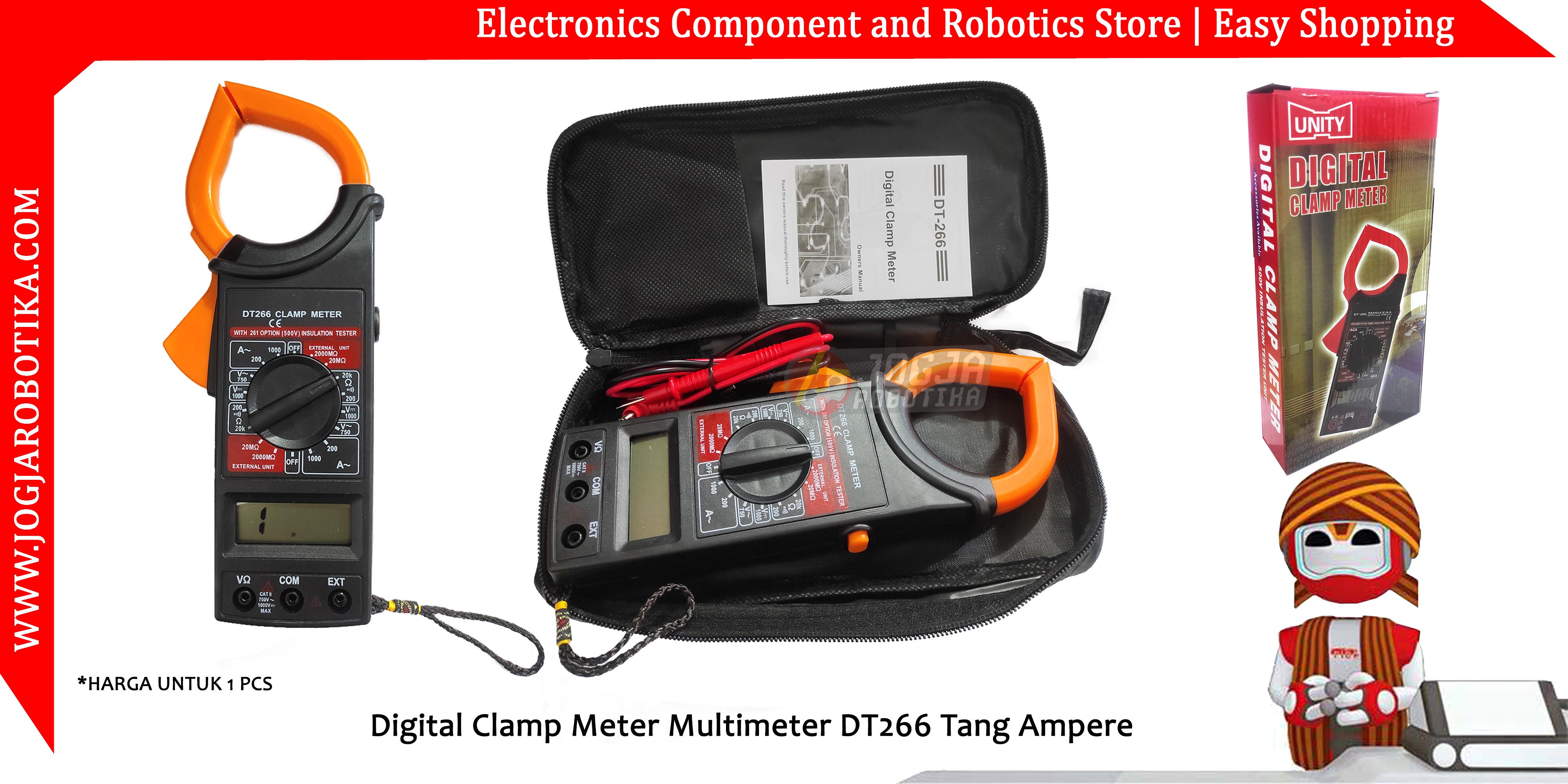 Digital Clamp Meter Multimeter DT266 Tang Ampere