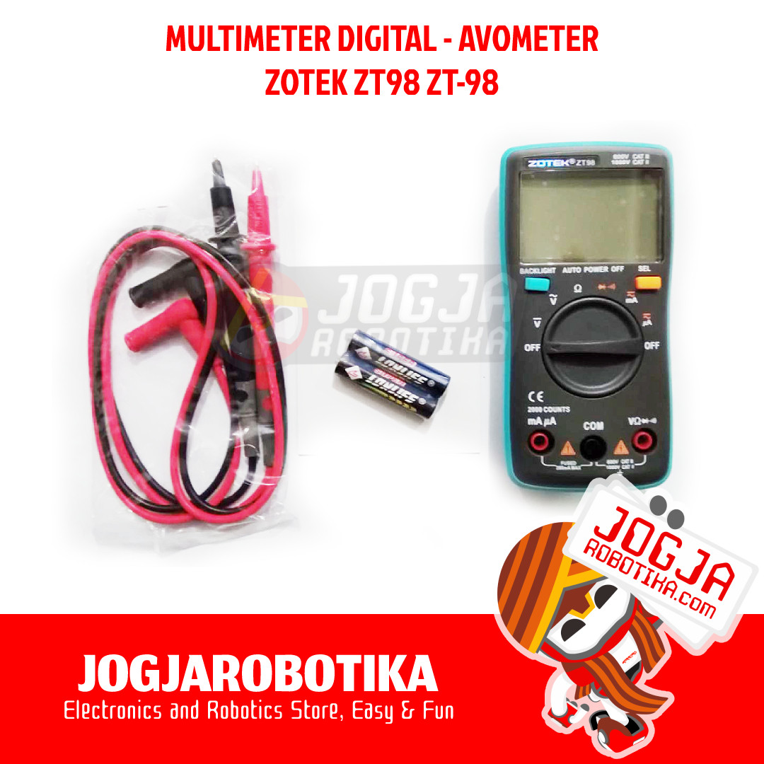 Multimeter Digital Avometer Zotek Zt Zt