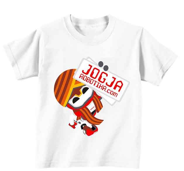 Gratis kaos jogjarobotika putih