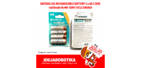 Baterai Cas Rechargeable Battery 4 x AA 1.2V NiMH 4600mah Sony CycleEnergy