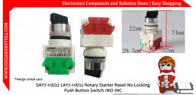 SAY7-11X/22 LAY7-11X/22 Rotary Starter Reset No-Locking Push Button Switch 1NO 1NC