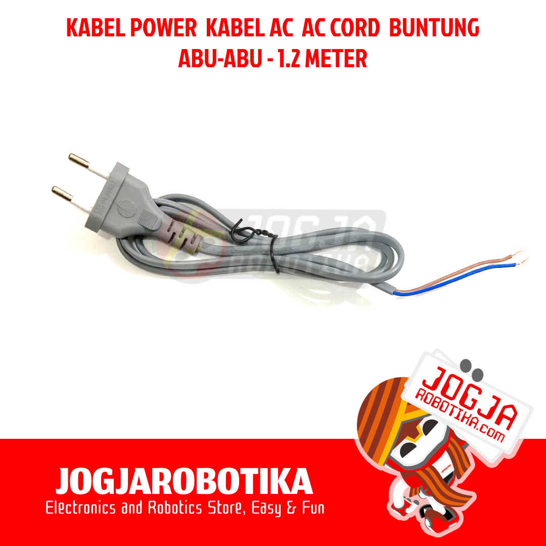 KABEL AC KABEL POWER AC CORD BUNTUNG LISTRIK 2.5A 220/250VAC ABU-ABU