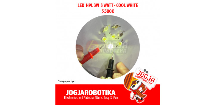 LED HPL HIGH POWER LED 3W 3 WATT - COOL WHITE - 5.500K