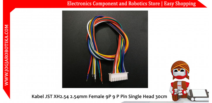 Kabel JST XH2.54 2.54mm Female 9P 9 P Pin Single Head 30cm