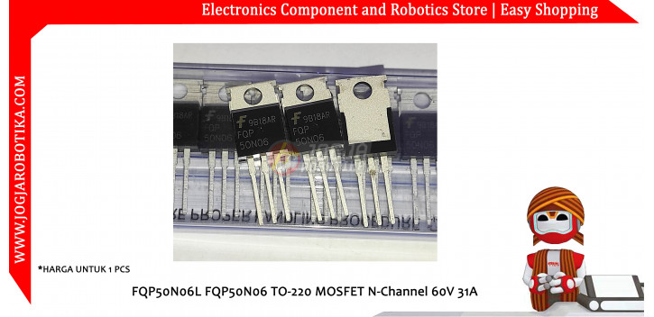 FQP50N06L TO-220 MOSFET N-Channel 60V 31A