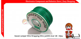 Kawat Jumper Wire Wrapping Wire 30AWG Ecer 1M - Hijau