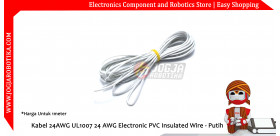 Kabel 24AWG UL1007 24 AWG Electronic PVC Insulated Wire - Putih
