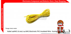 Kabel 24AWG UL1007 24 AWG Electronic PVC Insulated Wire - Kuning