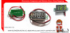 MINI VOLTMETER DIGITAL DC 2 Kabel Wire 4.5-30V 3 DIGIT 0.36 INCH-HIJAU