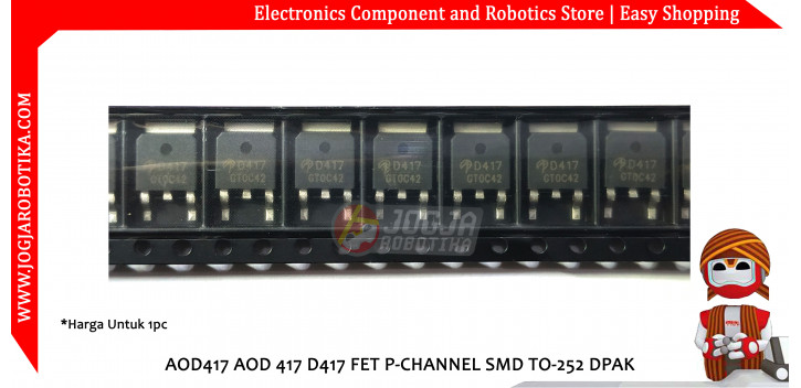 AOD417 AOD 417 D417 FET P-CHANNEL SMD TO-252 DPAK