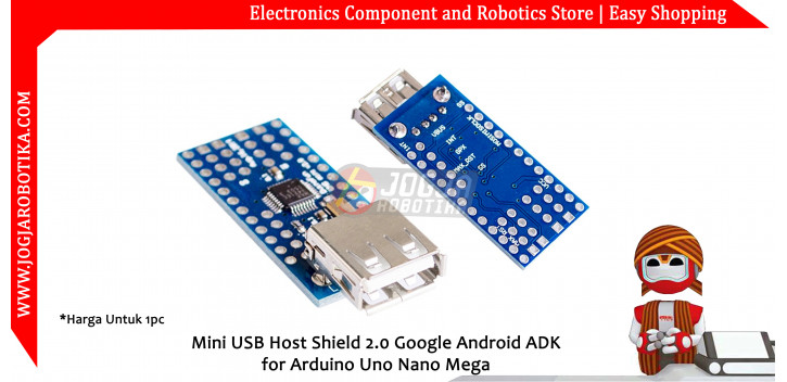 Mini USB Host Shield 2.0 Google Android ADK for Arduino Uno Nano Mega