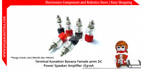 Terminal Konektor Banana Female 4mm DC Power Speaker Amplifier JS910A