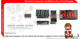 3 Digit Seven Segment 0.56 Inch 5361AS 5631AS Merah 7 Segmen Common Cathode