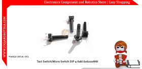 Tact Switch Micro Switch DIP 4 Kaki 6x6x20MM