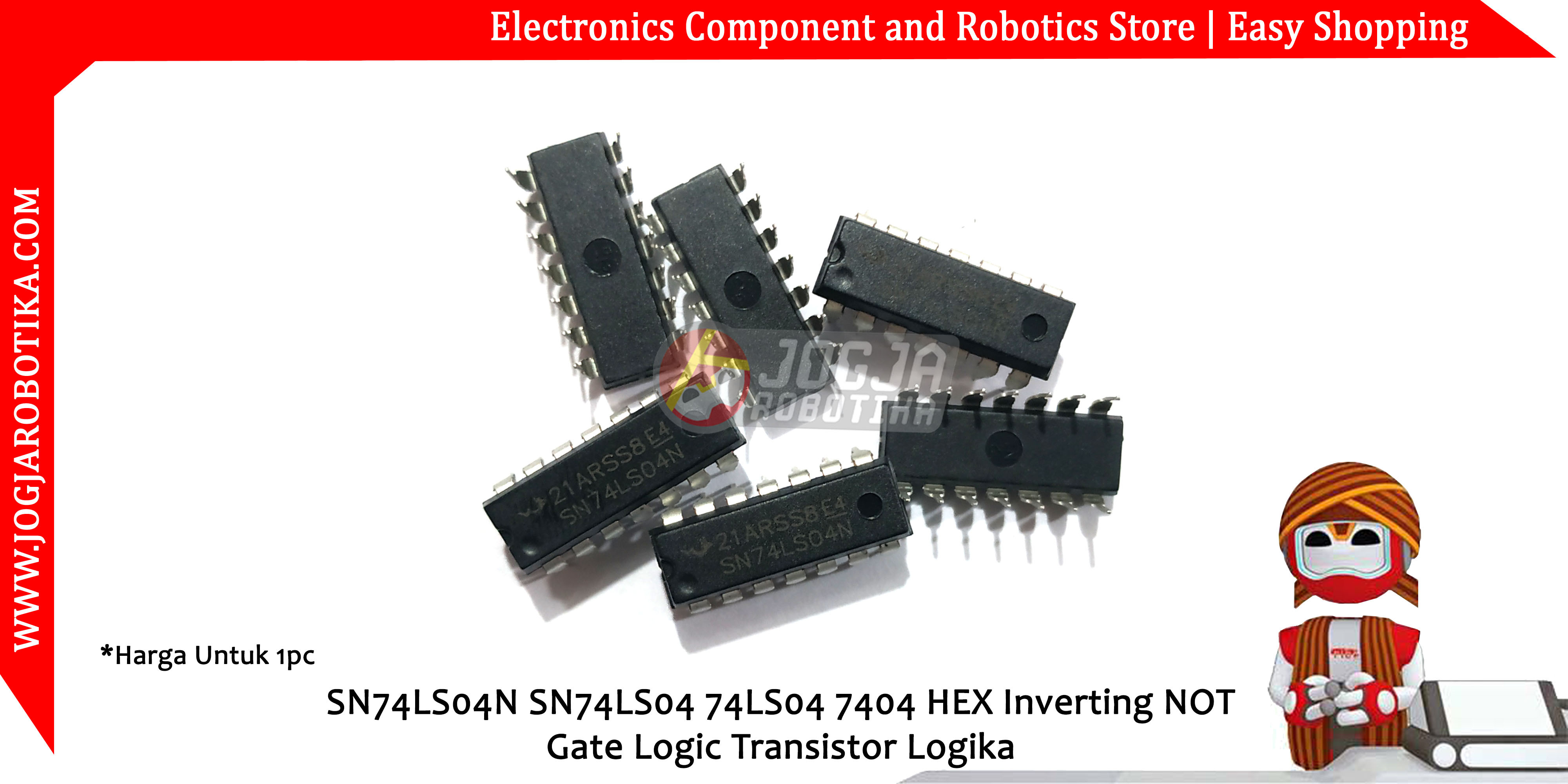 SN74LS04N SN74LS04 74LS04 7404 HEX Inverting NOT Gate Logic Transistor ...