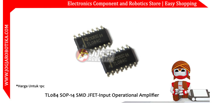 TL084 SOP-14 SMD JFET-Input Operational Amplifier