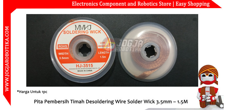 Pita Pembersih Timah Desoldering Wire Solder Wick 3.5mm – 1.5M