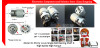 Motor DC RS775 12-24v Single Ball Bearing Shaft D High Speed High Torque