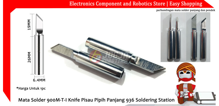 Mata Solder 900M-T-I Knife Pisau Pipih Panjang 936 Soldering Station