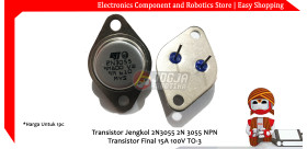 Transistor Jengkol 2N3055 2N 3055 NPN Transistor Final 15A 100V TO-3