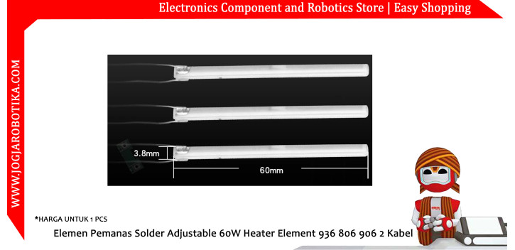 Elemen Pemanas Solder Adjustable 60W Heater Element 936 806 906