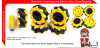 1 Set 80mm Mecanum Wheel Support Motor TT Kuning N20