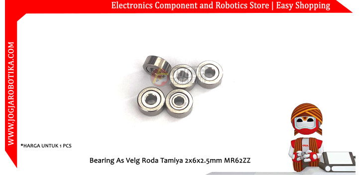 Bearing As Velg Roda Tamiya 2x6x2.5mm MR62ZZ