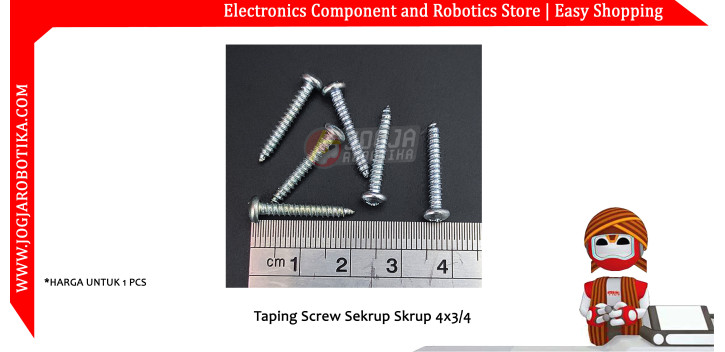 Taping Screw Sekrup Skrup 4x3/4