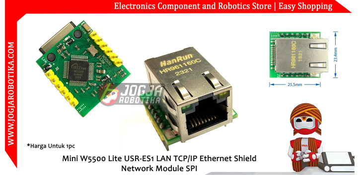 Mini W5500 Lite USR-ES1 LAN TCP/IP Ethernet Shield Network Module SPI