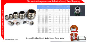 PG21 Brass Cable Gland Lapis Nickel Kabel Gland Metal Waterproof IP68