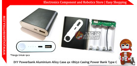 DIY Powerbank Aluminium Alloy Case 4x 18650 Casing Power Bank Type C