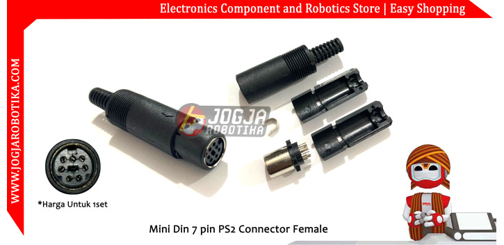 Mini Din 7 pin PS2 Connector Female