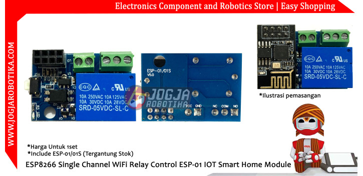 ESP8266 Single Channel WiFi Relay Control ESP-01 IOT Smart Home Module