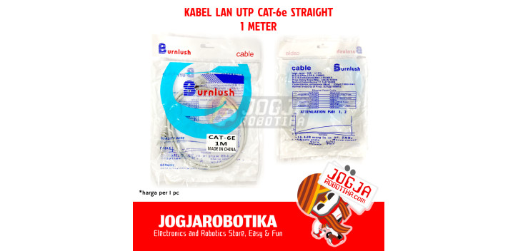 Kabel LAN 1M Straight CAT-6e UTP