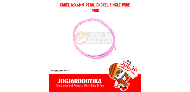 Kabel 1x0.6mm Pejal Single Wire - Pink